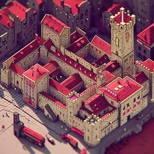 城镇缩微建筑