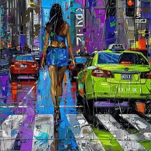 赛博朋克装饰画