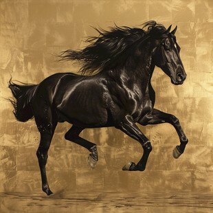黑马装饰画