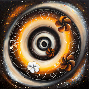 旋涡星空装饰画