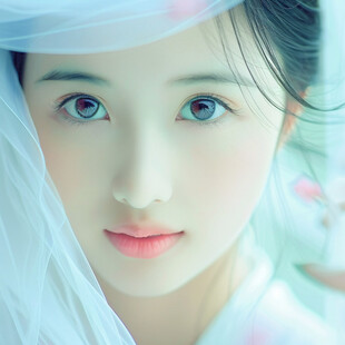 白纱的女子