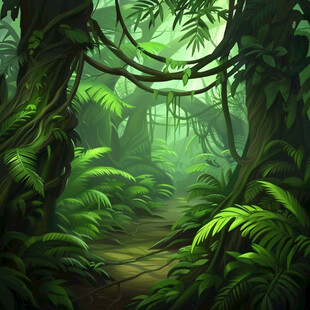 雨林插画