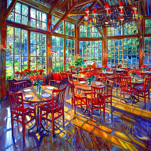 餐厅风景画