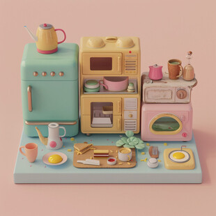 3d立体插画风格