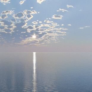 海平面海平线湖面