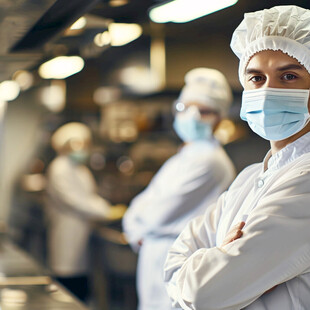 男厨师交叉双臂头像