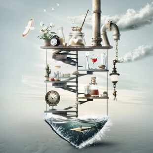 生活方式创意合成海报