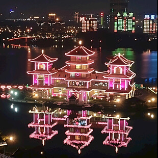 千灯湖夜色全景