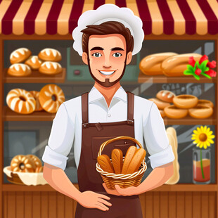 面包店面包师傅