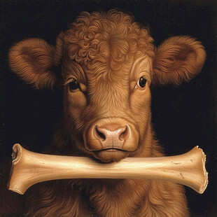 3d牛装饰画