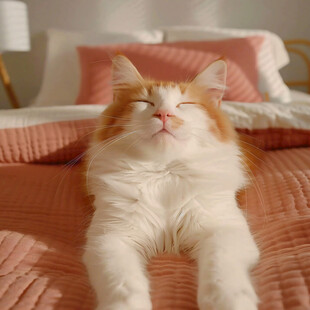 写实猫毛茸茸宠物插画