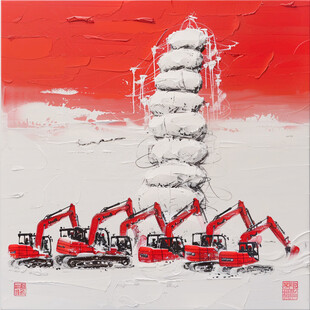 魅力红星塔装饰画艺术