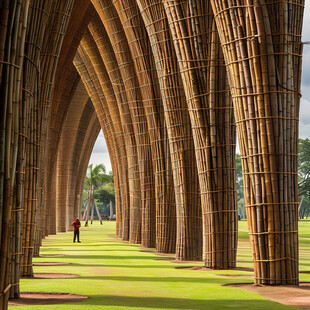 竹笋造型建筑