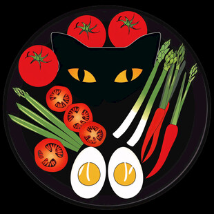 艺术感蔬菜图案设计