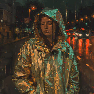 雨天的晚上