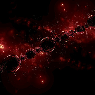 红色光晕科技感光