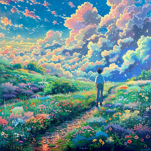 新海诚动漫风装饰画