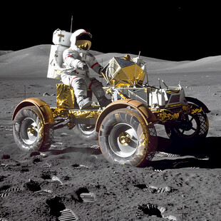 航空航天宇航员月球
