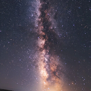 银河浩瀚太行星空