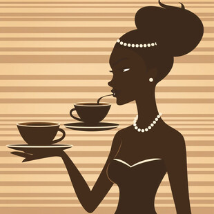 女人女性美女奶茶店