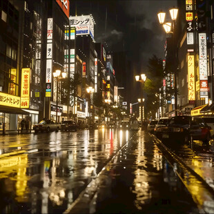 夜景梅雨季