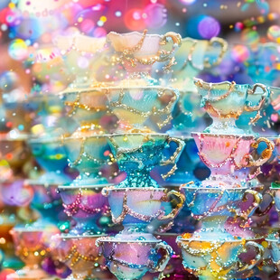 饮料杯梦幻背景