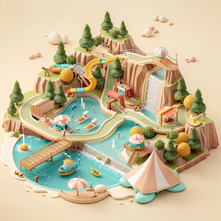 3d立体插画风格