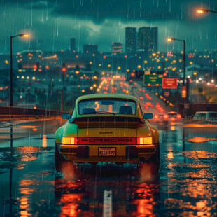 雨中出租车