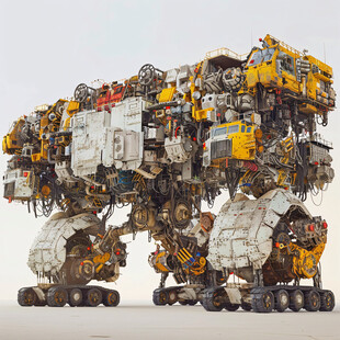 后现代机械科幻装饰品