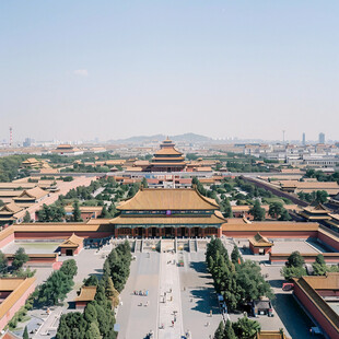 鸟瞰中轴线风光全景