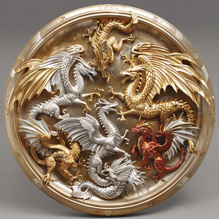 金色龙纹金龙苍龙青龙