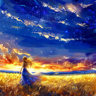 梦幻风景女孩