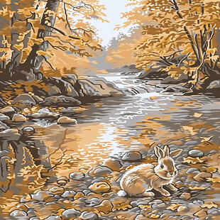 秋天风景插画