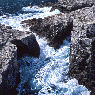 大海礁石海浪岩石石头