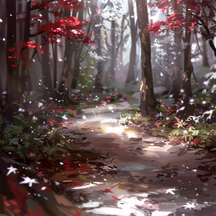 魔法森林插画