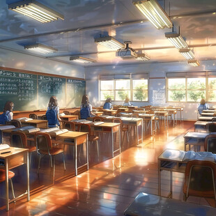 教室插画