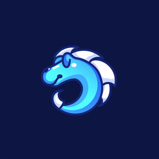 q版海马logo