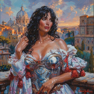 意大利写实油画漫画