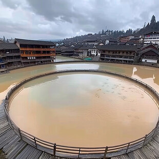 民族风雨楼全景