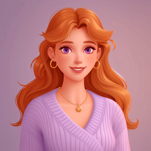 人物头像美女插画