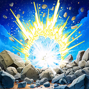 水晶碎片向上爆炸