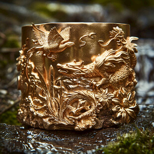 黄铜凤凰造型香薰