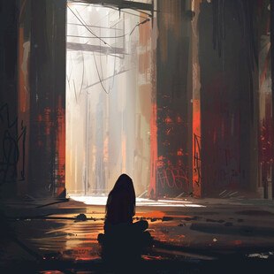 孤独的灵魂插画