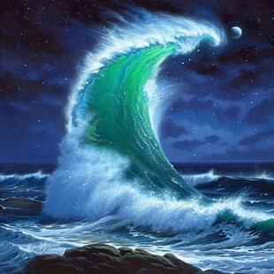 海洋流动装饰画
