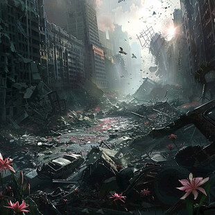 世界末日混乱场景