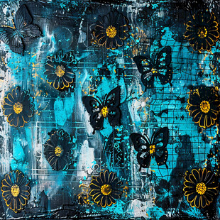 蝴蝶背景装饰画