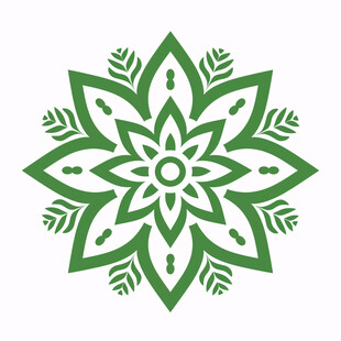 花形绿叶logo