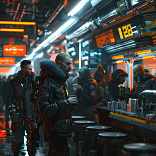 赛博朋克潮流人物