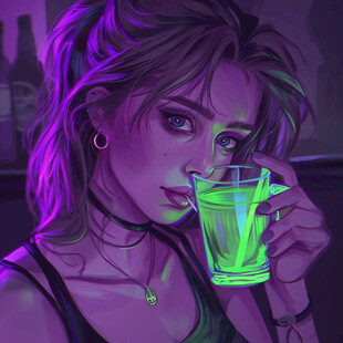 赛博朋克装饰画