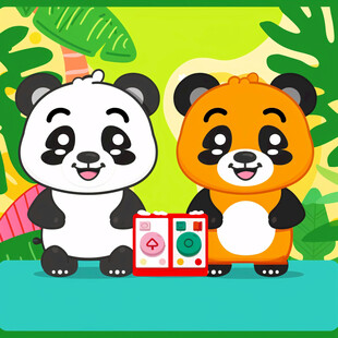 小熊猫卡通设计